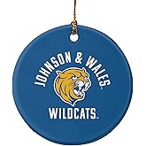 GRAPHICS & MORE Johnson & Wales University Wildcats Logo Porcelain Holiday Christmas Tree Ornament - 2.8" (7.1 cm)