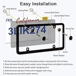 A Pair of Unbreakable Clear License Plate