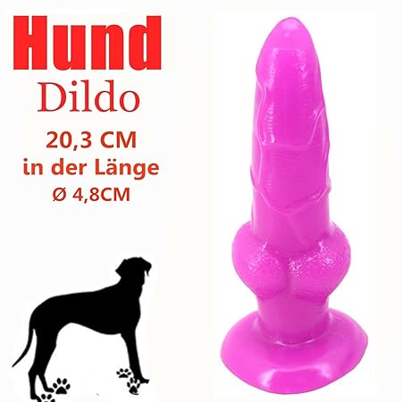 SXOVO Realistischer Dildo 20,3 CM Hund Dog Penis für Männer und Frauen Neuheiten Sex Toy Großer Größe Wasserdichter Adult Toy