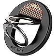 PITAKA MagSafe Phone Grip, 360 Degree Rotation Magnetic Phone Grip Compatible with iPhone 16/15/14/13/12 [MagEZ Grip 3,Sunset]