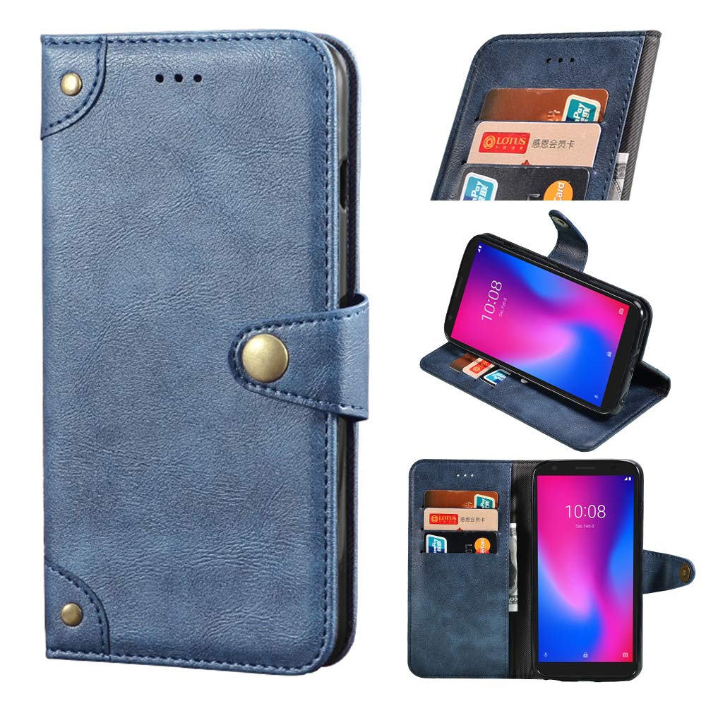 BELLA BEAR For Nokia G11/G21 Case [Card Holder] [Kickstand] [Wallet Case] Leather Flip Wallet Case for Nokia G11/G21(Blue)
