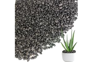 HappyFiller 0.88 LB Black Gravels Small Stones Succulent Mini Rocks Planter Soil Cover Pebbles, Fairy Garden,Terrarium,Lucky Bamboo,Cactus Topper Dressing Decor,Aquarium Fish Tank Bottom Granule