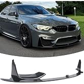 NEESPOC Front Lip Spoiler for BMW M3 F80 M4 F82 F83 2015-2020 Accessories | Nice Clean Look Mods, Aggressive Look, Bumper Air Chin Body Kit, Sporty Upgrade, Gloss Black Finish
