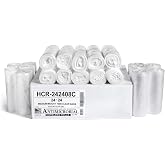 Aluf Plastics 7-10 Gal Clear Trash Bags, 8 Micron (EQ.), 24" x 24" (1000 Pk)