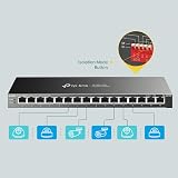 TP-Link TL-SG116P 16-Port Gigabit PoE+ Network Switch 120W Fanless view 6