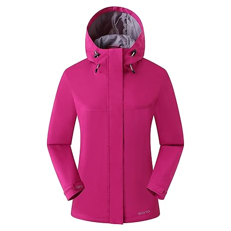 Eono Essentials Wasserfeste Damenjacke, Übergangsjacke