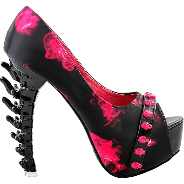 Amazon.com | SHOW STORY Black Dinosaur Bone Rough Open Toe 5