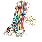 20 Ensembles Câbles Silicone JST-SH 1.0mm 2 Broches - Pour Bandes LED, Drones, électronique