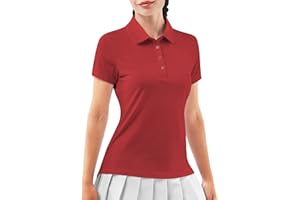 ISEEGZ Women's Golf Shirt Short Sleeve Polo Shirts Lightweight Quick-Dry Workout Daily Work Shirts Tops for Women