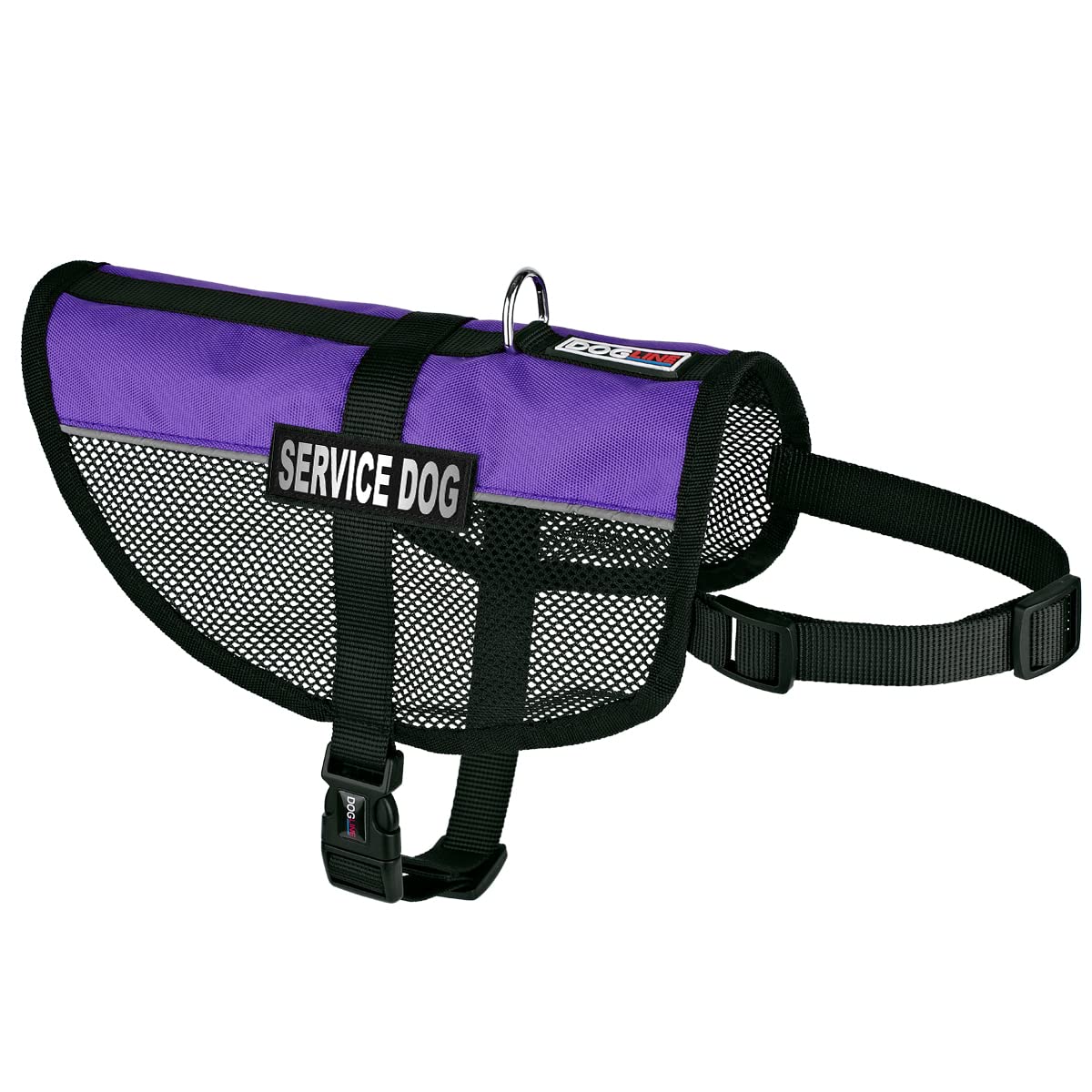 Dogline N0253-9-0210 Service Dog Vest Harness, X-Large/30 x 38", Purple