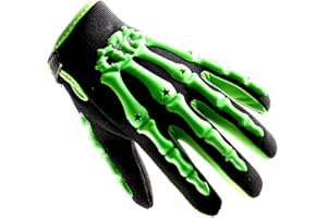 1Storm Youth Motocross Gloves Motorcycle BMX MX ATV Dirt Bike Bicycle Skeleton Cycling Kids Gloves