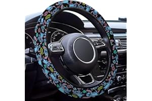 GENANY Steering Wheel Cover, Non-Slip Neoprene Car Steering Wheel Cover, Breathable Steering Wheel Covers, Sweat-Absorbing Car Accessories, Gifts for Women, Gifts for Men