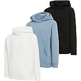PURE CHAMP Boys Hoodies 3 Pack Fleece Pullover & Zip-Up Sweatshirts for Boys Kids Youth Plain Basic Everyday Wear Sizes 4-20