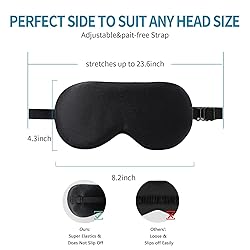 2-Pack 100% Real Natural Silk Eye Mask, Silk