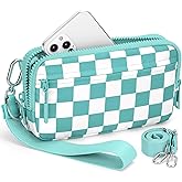 BIAOTIE Wristlet Wallets for Women, Small Crossbody Purses Travel Pouch Phone Nylon Wrist Wallet Shoulder Purse