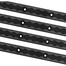 8-Pack L-Track Double Stud Tie-Down Fittings With Pear Link – 5500lb Breaking Load For Truck Bed, Trailer, RV Cargo