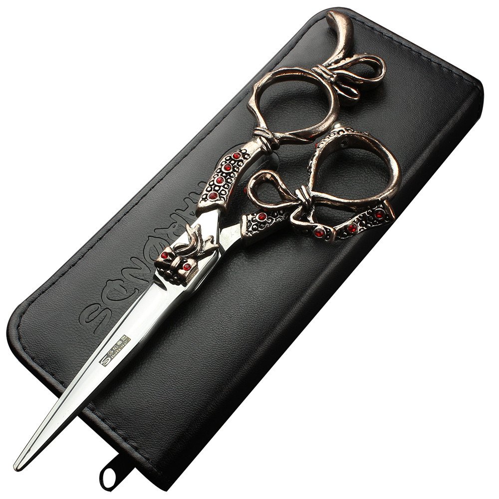 6-inch Professional Hair Clippers, Stainless Steel Sharp Hair Clippers, Specialized for Hairdressers (6 inch Cutting Scissors-B)