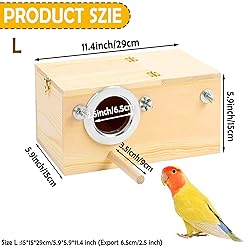 kathson Parakeet Nest Box Budgie Nesting House