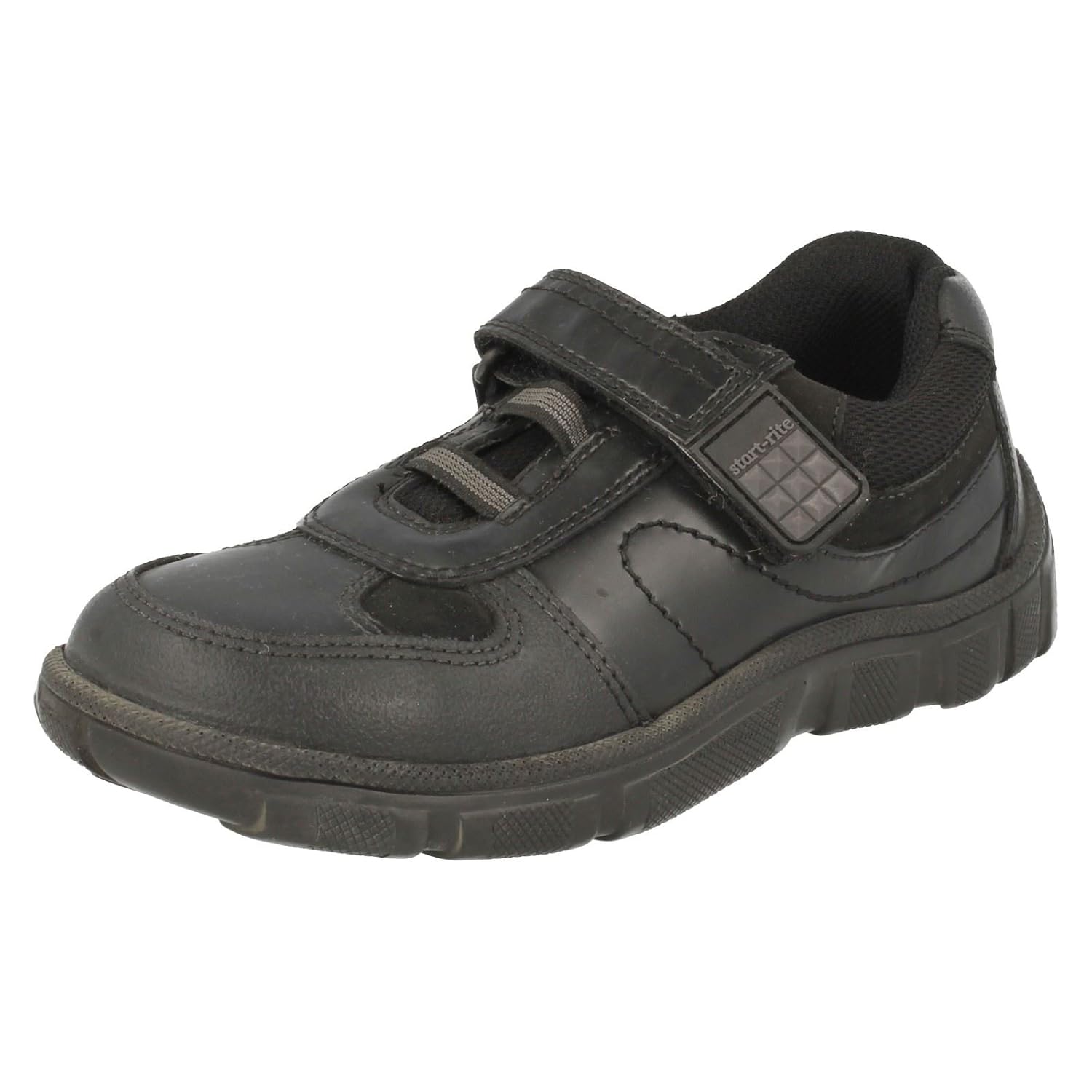 Boys Startrite School Shoes Drift Black Leather Size 12F Amazon.co.uk