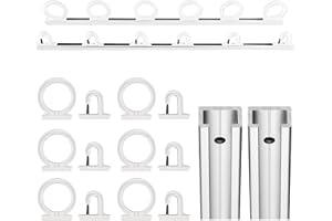 DU-BRO Fishing 1080 Trac-A-Rod Storage System, 2-Feet, Silver/White