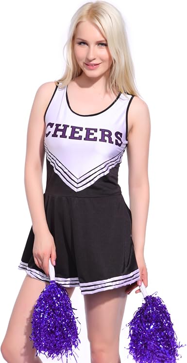 Spiritless Cheerleader Kostüm Für Mädchen – Gr. S In Rot, Schwarz, Weiß (Halloween, Mottoparty)