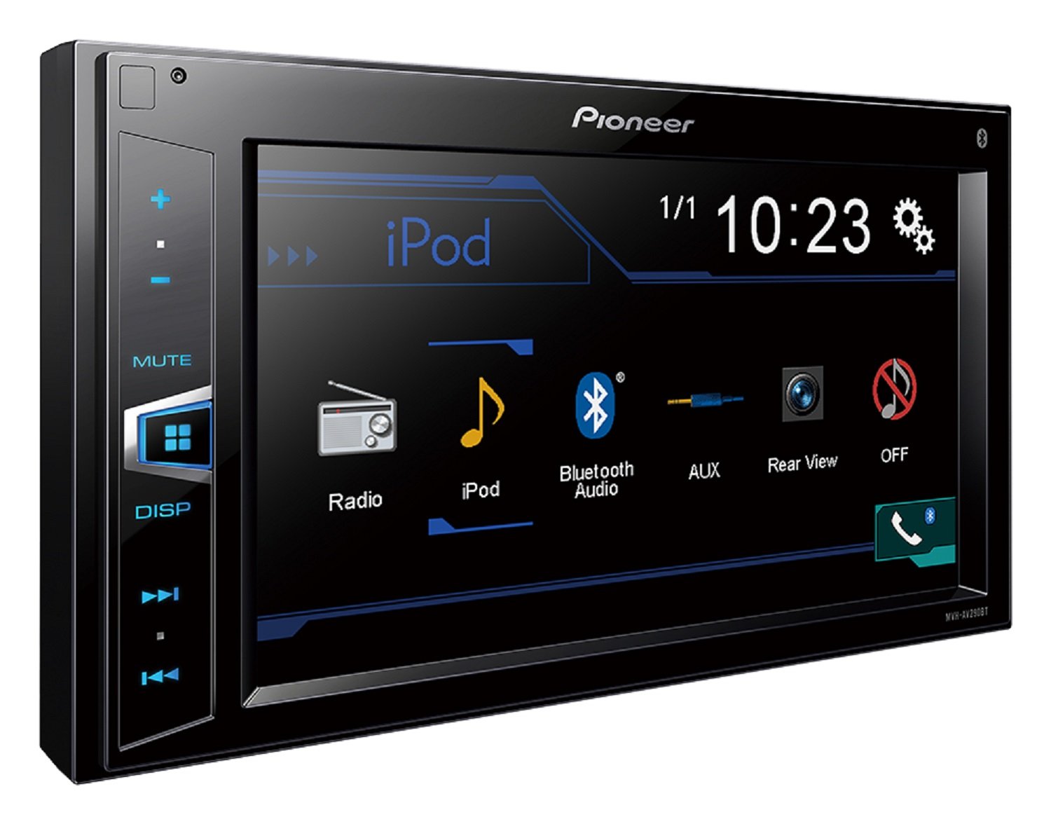 Pioneer MVH-AV290BT 6.2" Double-DIN In-Dash Digital Media A/V Receiver with Bluetooth