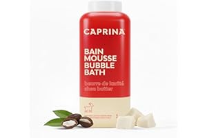 Caprina Fresh Goat’s Milk Bubble Bath, 1L, Hydrating Relaxing Foam Bath, Moisturizing and Gentle on Skin, Made in Canada (She