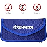 Faraday Bag, SiForce Signal Blocking Bag Shielding Pouch Wallet Case for Cell Phone Privacy Protection and Car Key FOB (Small)