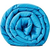 TONGDADA Kids Weighted Blanket | 40''x60'',10lbs | for Child Between 80-125 lbs | Premium Cotton Material with Glass Beads | Teal