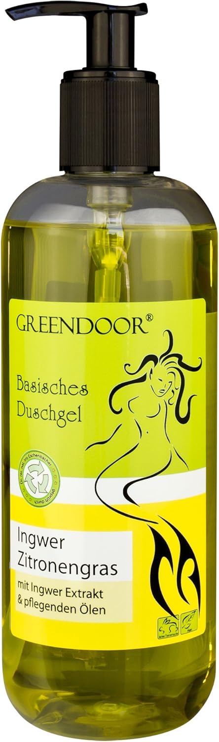 Greendoor Basic Shower gel Ginger Lemongrass - 100% Nature of the Natural cosmetics Factory, without silicone, without Sulphate, no preservatives 500ml