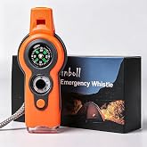 Emergency Survival Function Whistle, Outdoor Multifunctional Tool Safety Whistle with Lanyard, Ideal for Kayaking, Boating, Hiking, Camping, Climbing, Hunting, Fishing, Rescue Signaling
