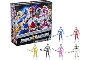 Power Rangers Mighty Morphin Multipack 12-inch Action Figure 6-Pack, Toys with Accessories for Kids 4 and Up (Amazon Exclusive)