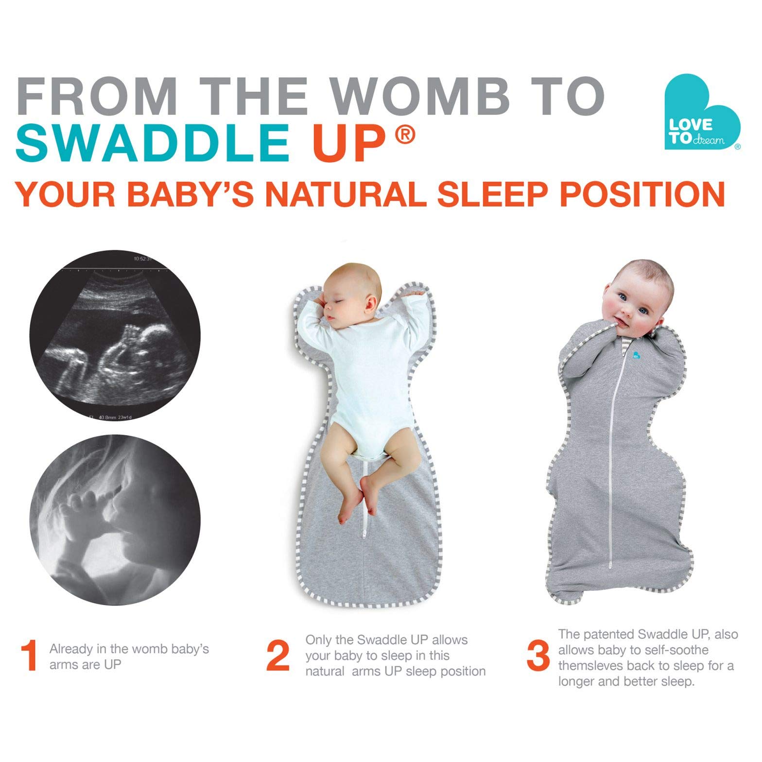 Zip-off Wings Sleep Sack Self-soothing Swaddle Love To Dream