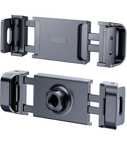 SMALLRIG Metallhalter für iPad-Stativmontageadapter mit 2 Kaltschuh, 1/4-Zoll-Schraube, Platte für Acra, für iPad mini Air Pro Surface Pro (7,9 Zoll bis 12,9 Zoll), Universal-Tablet-Klemme - 2930