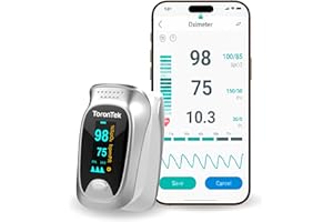 Pulse Oximeter | Medical-Grade | Proudly Canadian | Bluetooth & Free App | Track SpO2 & Heart Rate | Finger Oxygen Monitor wi