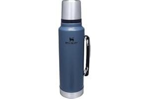 Stanley Classic Vacuum Insulated Wide Mouth Bottle -BPA-Free 18/8 Stainless Steel Thermos for Cold & Hot Beverages