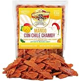 Chili Chamoy Mango Slices 8.5oz - Mexican Candy Sweet Spicy Dried Fruit | Soft dry mango coated in chamoy &amp; chili. Sweet, spicy &amp; tangy. Authentic dulce mexicano. No artificial flavors.