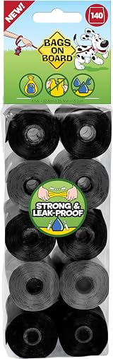Bags On Board Dog Poo Bags 140 Count Strong Leak-Proof Bags view 1