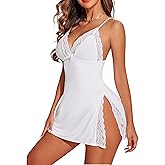 Avidlove Women's Lingerie Sexy Nightwear Spaghetti Strap Nightgown Babydoll Chemise