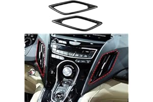 crosselec Carbon Fiber Style Center Console Dashboard Air Outlet AC Vent Cover Trim Accessories for 2019-2025 Acura RDX