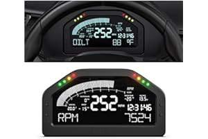 Waterproof 7 Colors LCD Digital Tachometer Gauge 12V Car Race Multifunction Dashboard Bluetooth-Compatible Compatible for Ral
