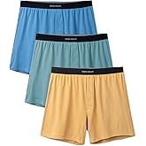 DAVID ARCHY Combed Cotton Boxers for Men Soft Underwear Mens Boxers Knit Boxer Shorts for Men Pack