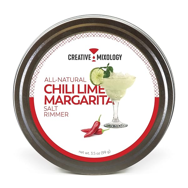 THE SPICE LAB GLASS COCKTAIL RIMMER FOR MARTINIS & MARGARITAS – DRINK RIMMER- GLUTEN FREE NON-GMO NO MSG ALL NATURAL BRAND – RIM SUGAR OR SALT FOR COCKTAILS (CHILI LIME SALT)