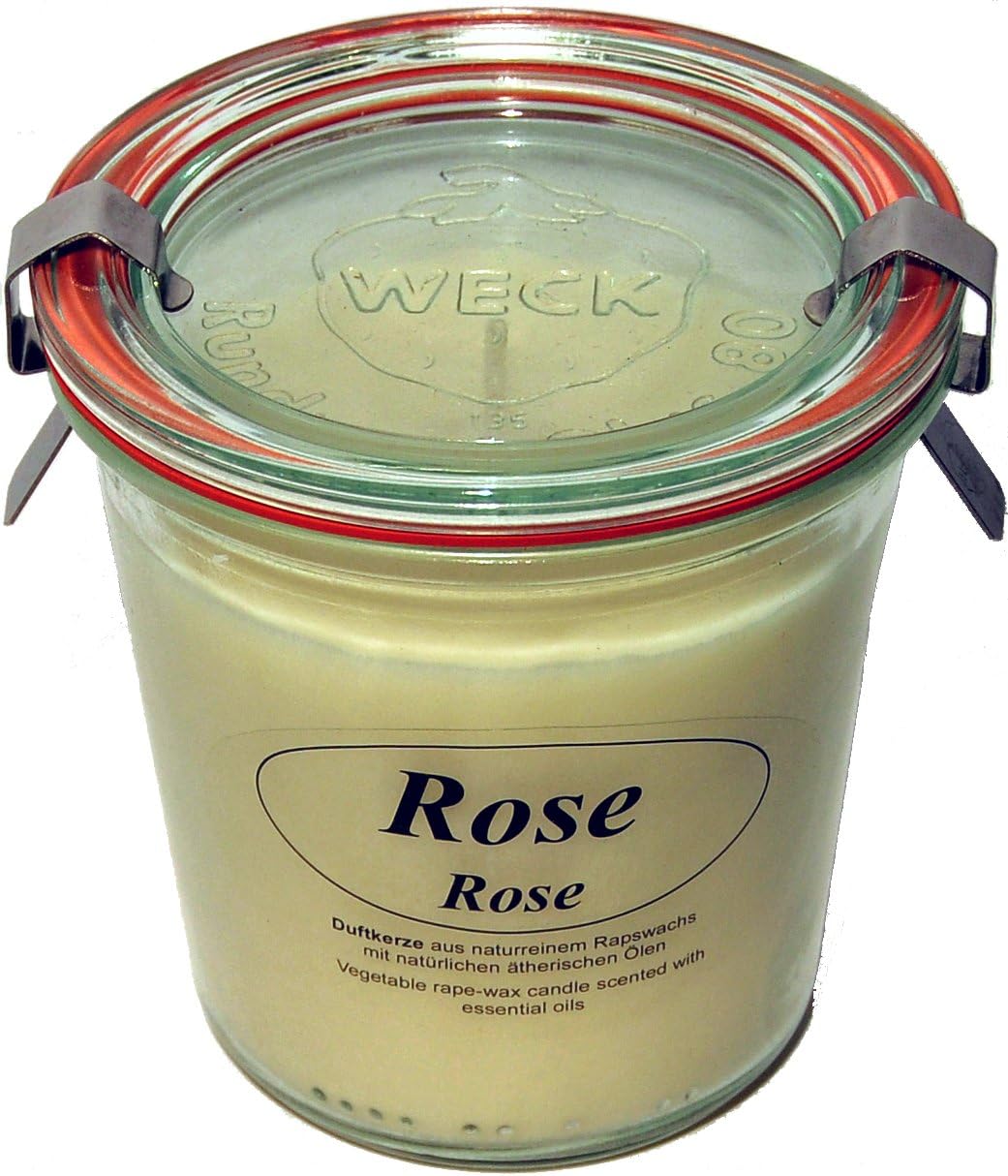 Raps Original (290 ml Weck Jars with Pure Essential Oils – Rose Candle