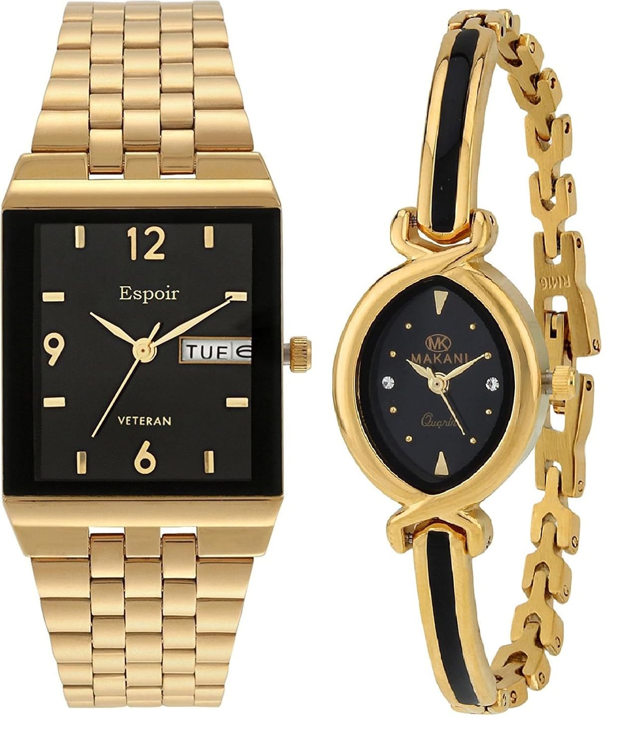 espoir analogue multicolor dial men's & women's combo watch 1918 shruti