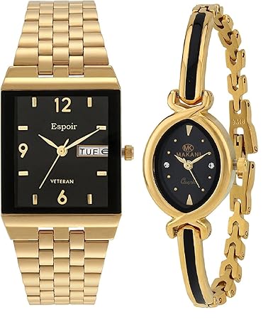 Analogue Multicolor Dial Mens & Womens Combo Watch 1918 Shruti