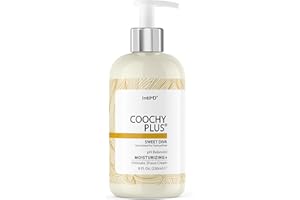 IntiMD Coochy Plus Intimate Shaving Cream Sweet Diva For Afro Natural Texture Hair With HydroLock & Moisturizing+ Formula - Prevents Razor Burns & Bumps, In-Grown Hairs, Itchiness 8oz