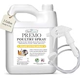 Premo Guard - 128 oz Poultry Mite Spray For Chickens &amp; Coops, Made in USA | Kills Scaly Leg Mites, Fleas, Lice, &amp; Ticks, Apply To Birds, Control &amp; Prevention For Poultry, Duck, &amp; Geese Pests