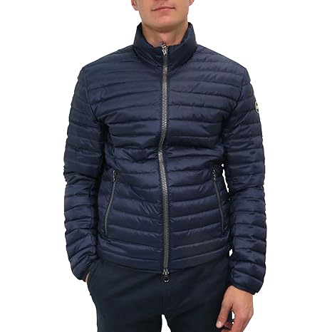 COLMAR Herren Daunenjacke mit Rollkragen Dunkelblau Polyester Daunenjacke