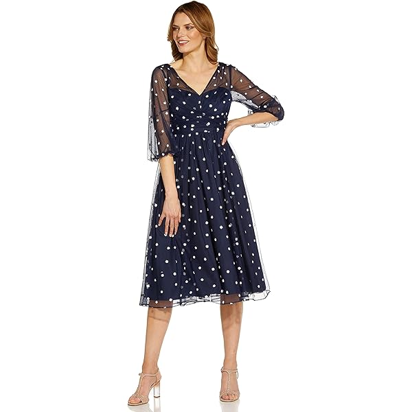 Amazon.com: Adrianna Papell Women's Velvet and Jacquard MIDI Dress, Navy  Black, 10 : Clothing, Shoes & Jewelry